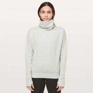 LULULEMON ATHLETICA Go Forward Pullover in Heathered Core Ultra Light Gray